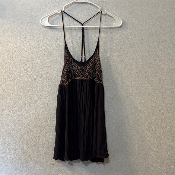 O'Neill Blue and Tan Crochet Dress - Picture 1 of 7
